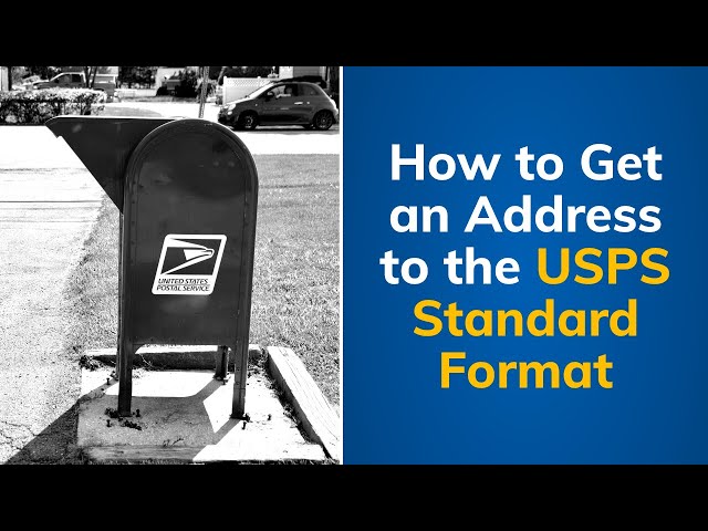 Usps Standard Format Tutorial