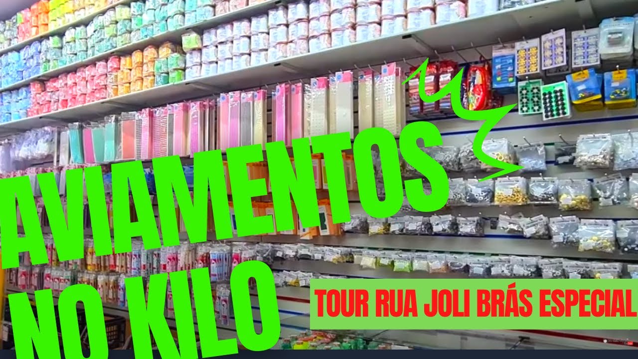 Aviamentos baratos na Rua Joli no Brás SP Comprar aviamentos no Bras