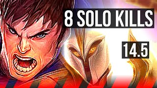 GAREN vs KAYLE (TOP) | 8 solo kills, 11/4/9 | TR Challenger | 14.5