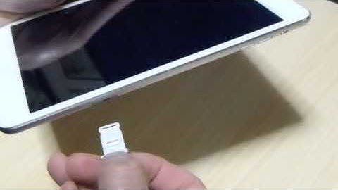 "iPad mini" How to insert/ remove SIM card in iPad mini2