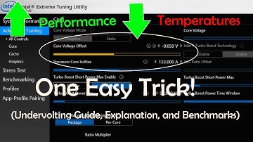 Lower Temps AND Increase Performance! (XTU Undervolting Quick Guide, Explanation, and Benchmark)