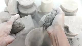 Dusty texture Dry Crumbling by@Aayzaasmr #satisfying #clay #oddlysatisfying 