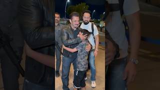Salman Khan Hugs His Young Fan Amid Heavy Security At Airport