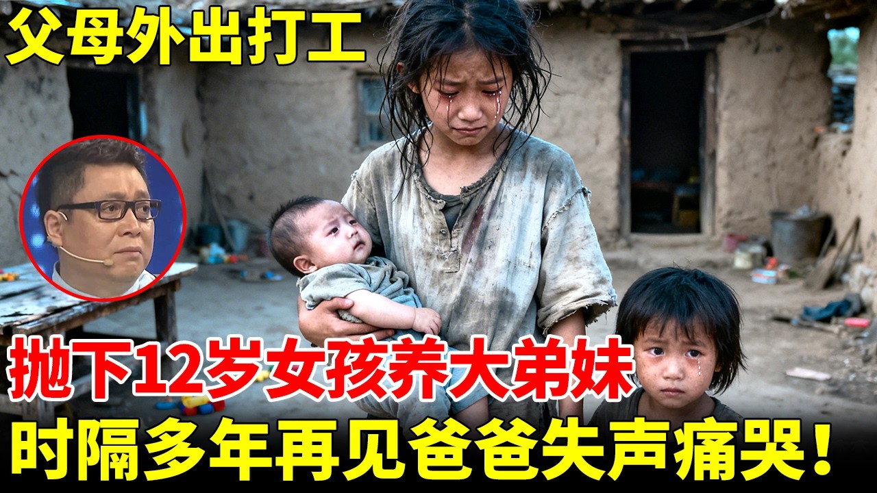 父母外出打工，留下12岁女孩养大弟妹，时隔多年再见爸爸失声痛哭！【王芳王为念访谈】