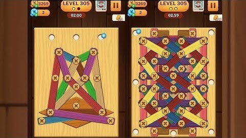 Screw Puzzle: Wood Nut & Bolt - Level 305