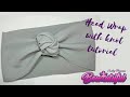 Head wrap with knot tutorial. How to make hair bows. DIY hair bows tutorial  🎀 laços de fita: