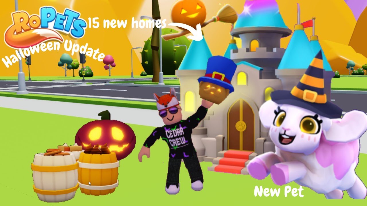 🐾RoPets Halloween Update: 15 New Homes🏡, Halloween🎃, New Pet 🐑 & More