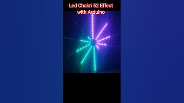 Chakri / Led Chaser/ Led Chakri 52 Effect with Arduino #arduino #ledchaser #led #diyprojects #shorts