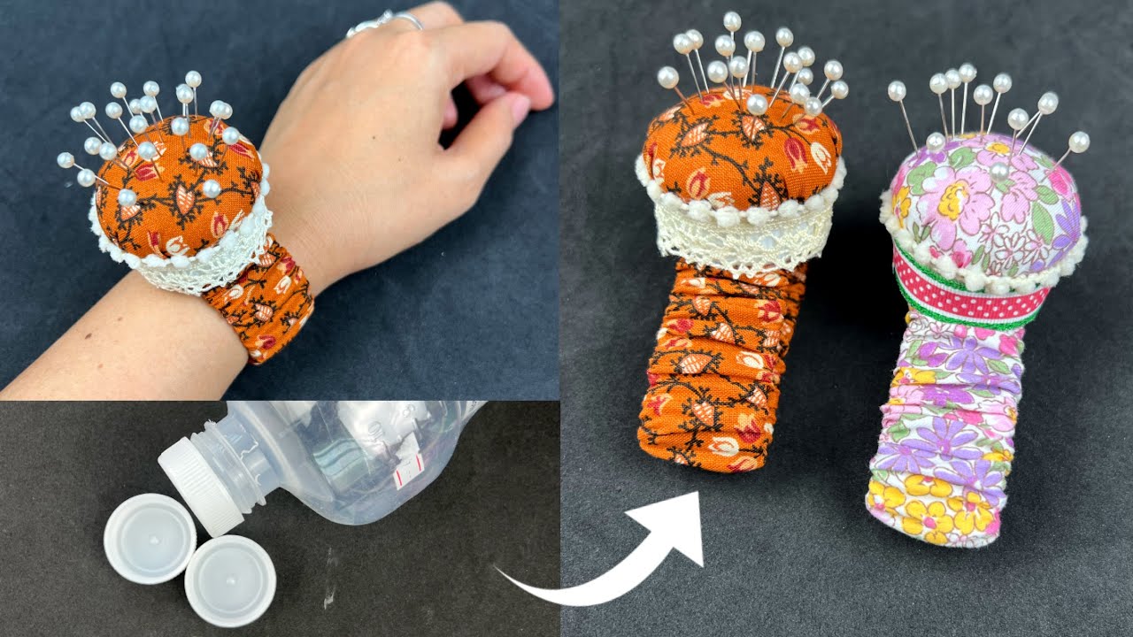 How to make a wrist pin cushion, - TUTORIAL - In this tutorial, we'll  teach you how to make your own wrist pin cushion., By Fabricville