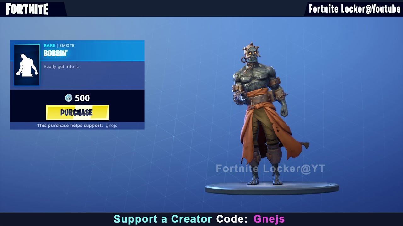 Bobbin' Fortnite Emote YouTube