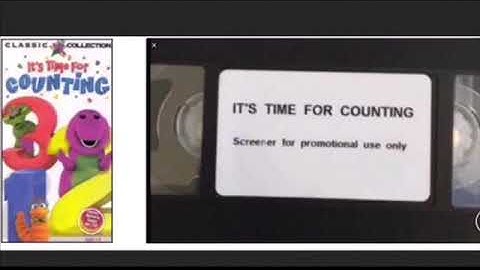 It’s Time For Counting Screener (The VCR Is Broken Regular Screen Of It’s Time For Counting VHS)
