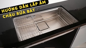 Hướng dẫn lắp âm chậu rửa bát Shigeru LE JSM K 3F FS | HUGA