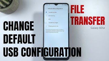 How to Change Default USB Configuration on Galaxy A04e | USB File Transfer