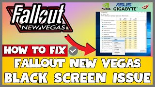 How to Fix Fallout New Vegas Black Screen ISSUE | 2023 Easy Fix #updated