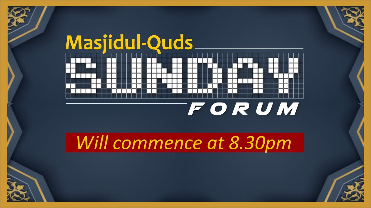 Sunday Forum 15 November 2020