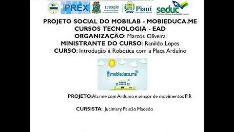 Alarme com arduino e sensor de movimento PIR