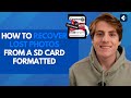 How to Recover Lost Photos from an SD Card formatted or data deleted accidentally
