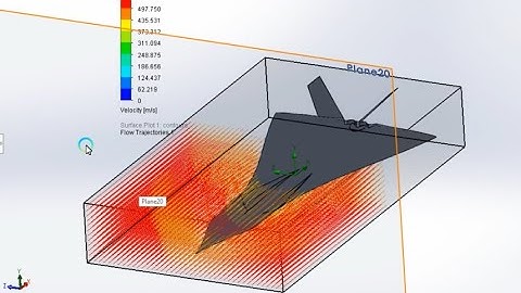 Best Explaination of flow simulation of an aircraft on solidworks