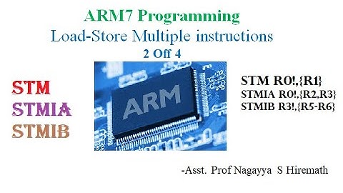 Introduction to Multiple Register Transfer Instructions STM (ARM)