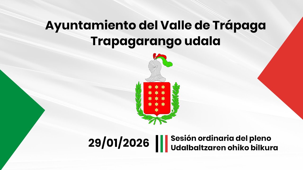 29_01_2026 Pleno Ordinario Trápaga / Ohiko Osoko Bilkura