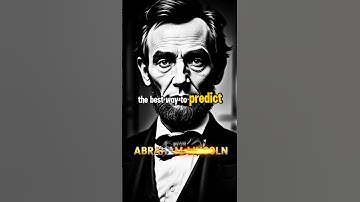 The best way to predict the future is to create it! #inspiration #motivation #abrahamlincoln