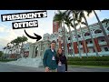 WORLD'S MOST EXCLUSIVE "HOTEL" (Sleeping at the President's Office!!!)