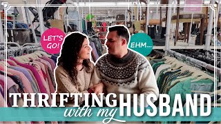 First Time THRIFTING for CLOTHES With my HUSBAND | Shopping + Mixed HAUL! by Vintage Weekends 8,643 views 3 months ago 27 minutes