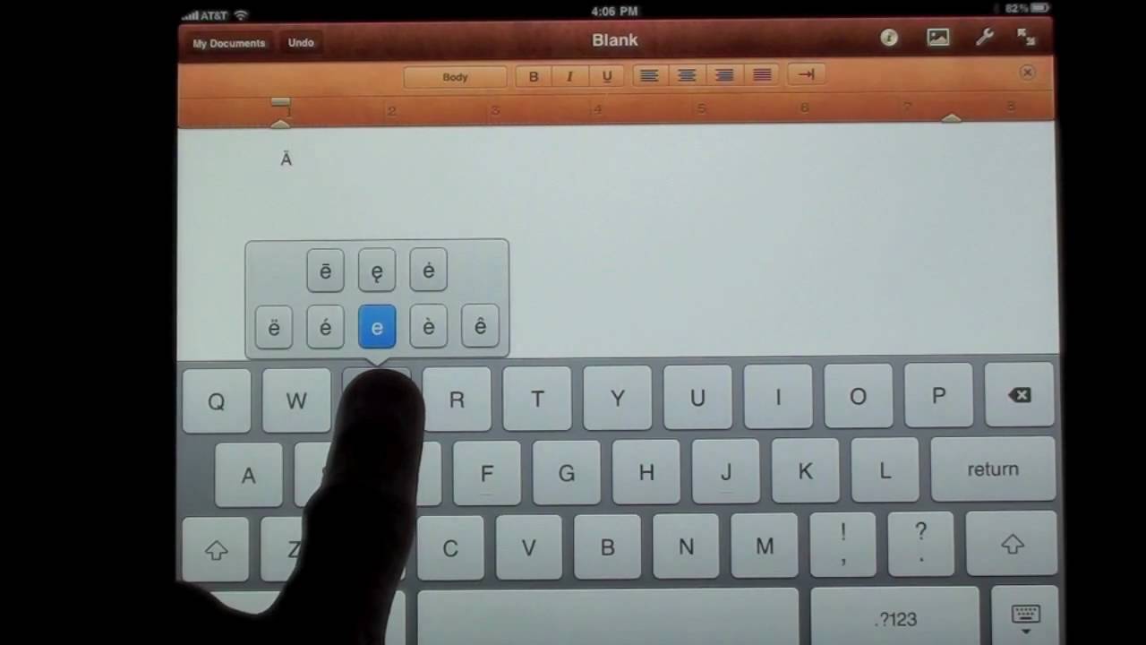 How Do You Do Underscore On Ipad?