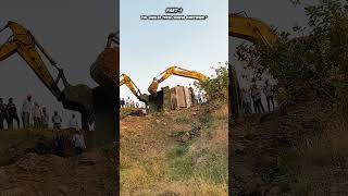 Ten-wheeler tipper/dumper overturned😎#fabrication #bridge #construction #excavator #barrage