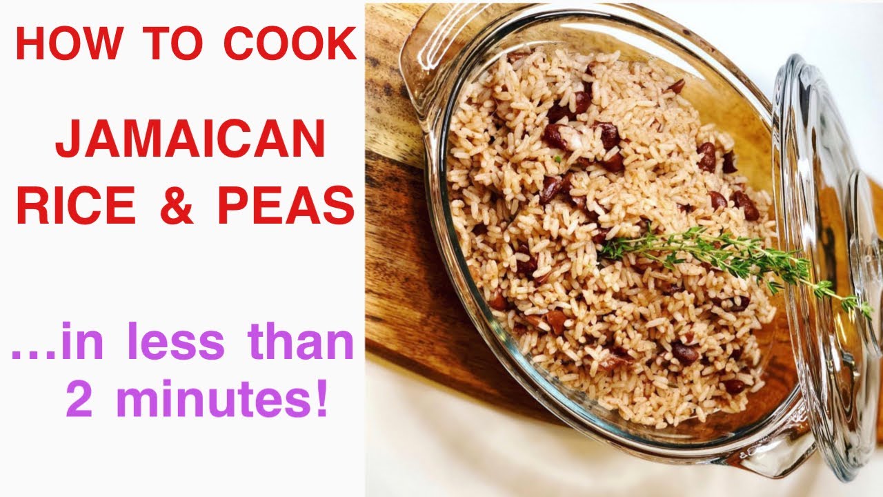 HOW TO COOK JAMAICAN RICE AND PEAS IN LESS THAN 2 MINUTES! Expert Cheffingz! YouTube