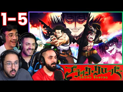 ردة فعل العرب على بداية بلاك كلوفر الحلقة 1 الى 5    1  5 