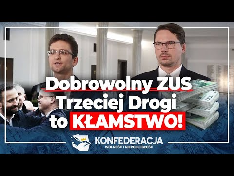 Dobrowolny ZUS Trzeciej Drogi to kłamstwo!