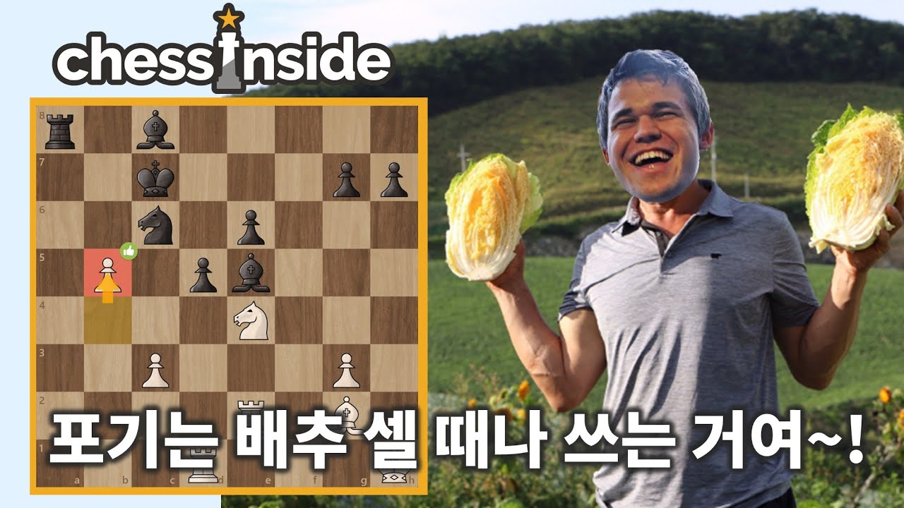 불리한 상황에서도 포기를 모르는 세계 챔피언! - 체스 명경기316