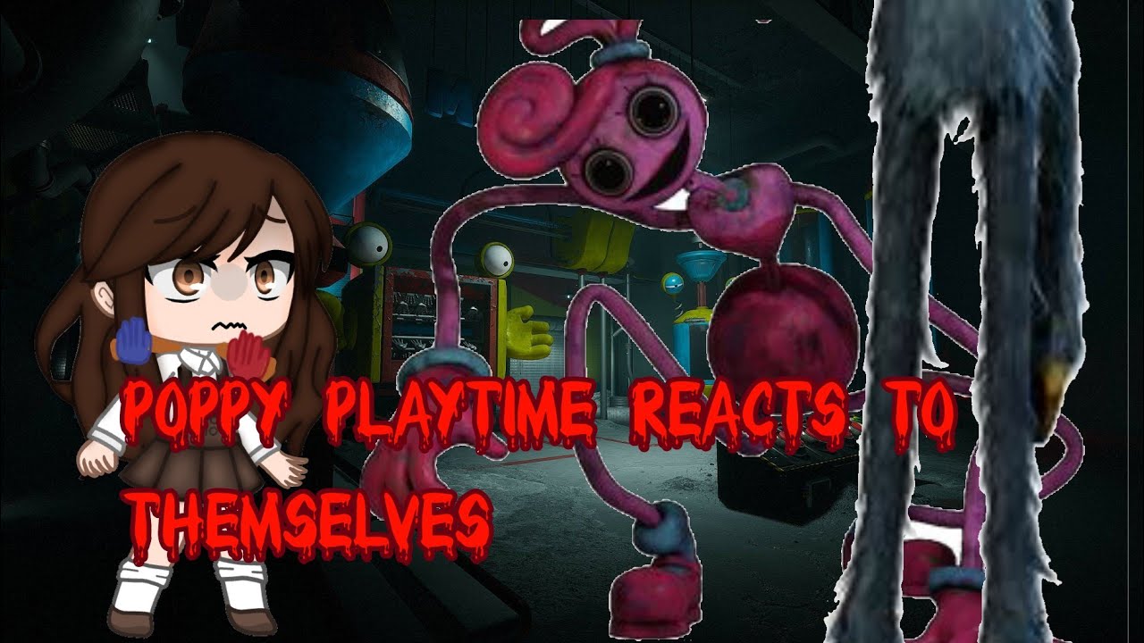 Poppy Playtime reacts to themselves(kids edition) 1/1|Gacha club reaction video||•Bec•