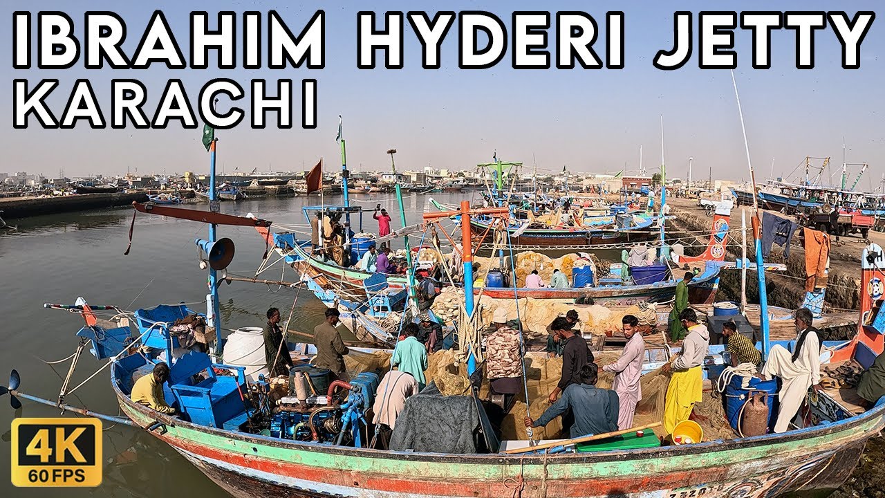 Ibrahim Hyderi Jetty Karachi - Walking Tourist 4K
