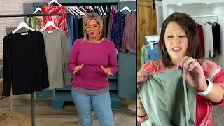 Belle by Kim Gravel TripleLuxe Ribbed Knit Puff Sleeve Top on QVC
