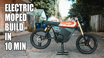 Building a DIY Electric Moped Derbi E Bike Custom Motorcycle