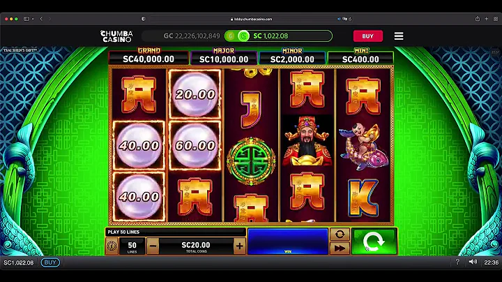 CHUMBA CASINO | TSAI SHEN'S GIFT | BET $20 | HUGE ...