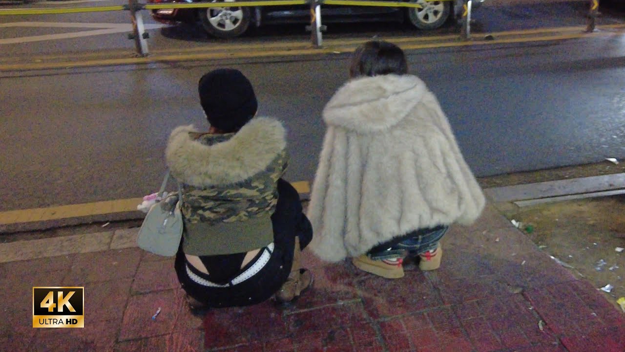 ［Hongdae 4K］Seoul Night Walk!! ~ Невероятные ощущения ~ Клубная улица Хондэ ~~ !!