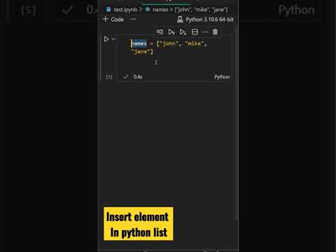 python : easy way to add element in an existing list | python for ...