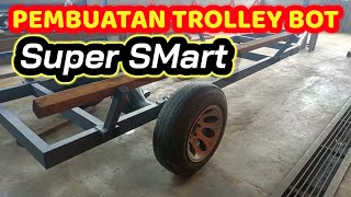 Pembuatan Trolley Boat || Guna Besi G.i & Kayu Cengal Pembuatan Trolley Boat || Guna Besi G.i & Kayu Cengal