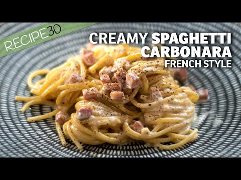 Do you like cream in your Spaghetti Carbonara? Try this French version!