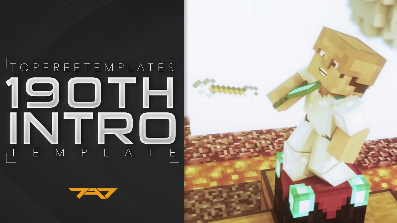 FREE Intro Template: Epic 3D Animated Minecraft #190 - YouTube