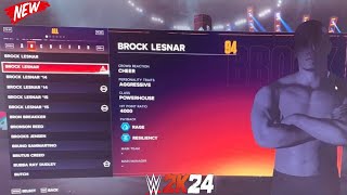 BROCK LESNAR SHOWCASE MODEL LEAKED FOR WWE2K24!