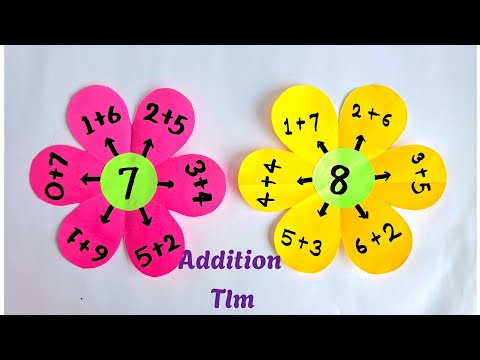 Addition Math tlm /Math project for class 1/Easy math project on addition / Addition tlm math 