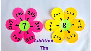 Famous Addition Math tlm /Math project for class 1/Easy math project on addition / Addition tlm math  Net Worth