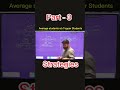 Differences in strategies : Toppers vs average students | Motivational speech |#rrbje #examprep