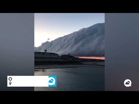 Spectacular roll cloud on Block Island, USA