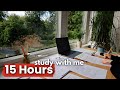 LIVE 15 HOUR STUDY WITH ME Pomodoro 50 10 Rain Sounds Deep Work Focus Cozy UK Ambience 