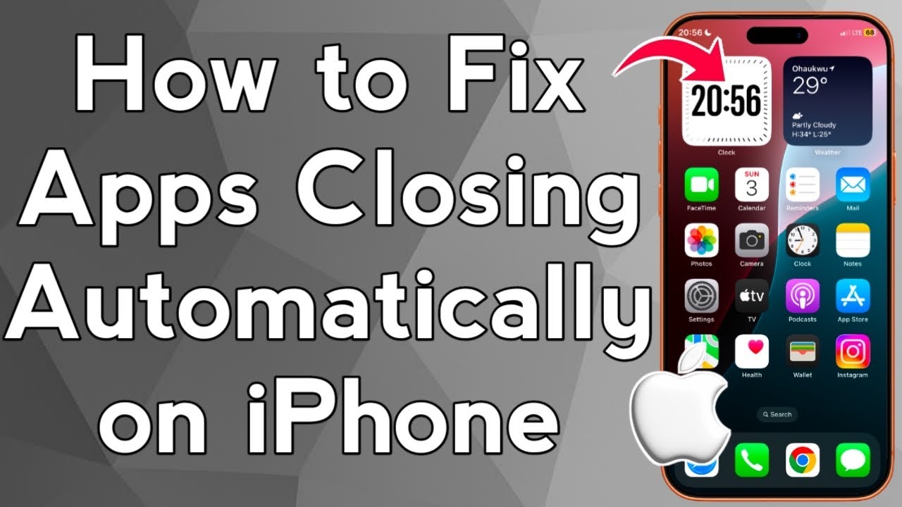 How to Fix Apps Closing Automatically on iPhone - YouTube